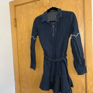 The Fifth Label Navy Polka Dot Dress